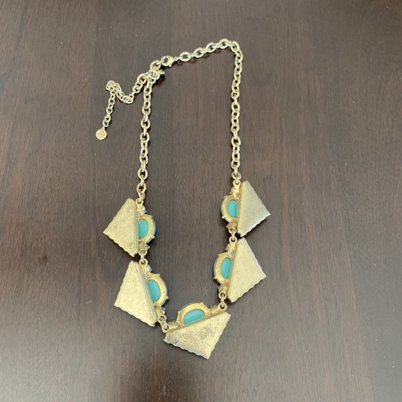 Stella and Dot Rory Necklace with Turquoise Stone - Picture 7 of 9